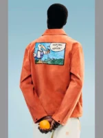 Gilga Farm x Moncler Suede Jacket Orange