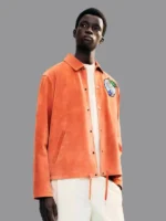 Gilga Farm x Moncler Suede Orange Jacket