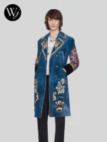 Head In The Clouds jiyong G-Dragon Gucci Blue Coat