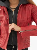 Inferno Whirl Men’s Distressed Biker Leather Jacket