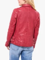 Joe Browns Quilted Biker Red Jacket