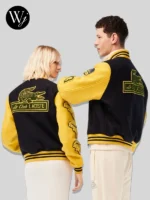 Lacoste Two Tone Varsity Bomber Jacket