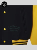 Lacoste Two-Tone Wool Bomber Varsity Jacket