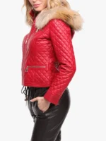 Women's Red Lamb Latest Guignard Jacket