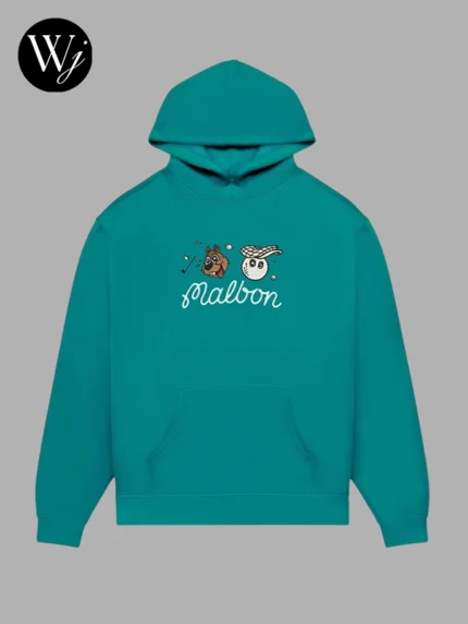 Malbon Two Man Scramble Hoodie Blue