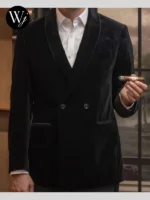 Mayflower Smoking Velvet Blazer Black