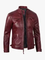 Real Leather with Quilted Shoulder Detail