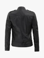 Asymmetrical Monica Women's Black Leather Jacket