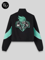 OVO x Wnba New York Liberty Track Jacket Black-Sky Blue