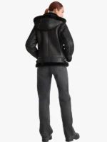 Quince 100% Shearling Cold Weather Black Jacket