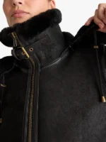 Quince 100% Shearling Cold Weather Women Bomber Jacket