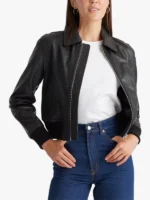 Quince 100% Washed Leather Bomber Jacket
