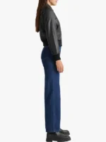 Quince 100% Washed Womens Leather Bomber Jacket