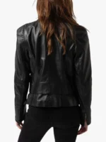 Saint and Sofia Blane Women Black Leather Jacket