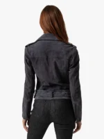 Saint and Sofia Luther Women's Charcoal Leather Jacket