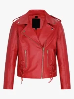 Scarlet Striker Women’s Classic Red Moto Jacket