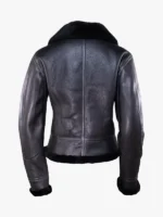 Schott NYC Women's B-3 Leather Bomber Jacket