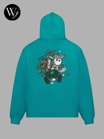 Two Man Scramble Malbon Hoodie Blue