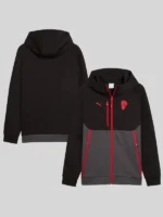 AC Milan PumaTECH Full Zip Hoodie - Black