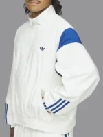 Adidas Originals x Willy Chavarria Poplin Relaxed Zip up White Track Jacket