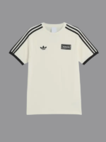 Adidas x Oasis Tour 3-Stripes Tee Cream
