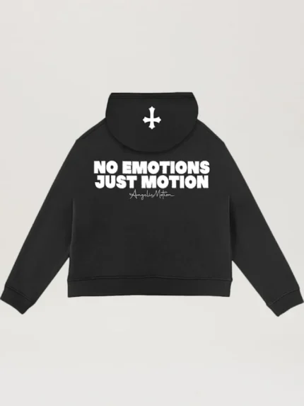 Angelic Black Zip-Up Hoodie