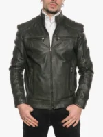 Attila Men's Green Biker Jacket