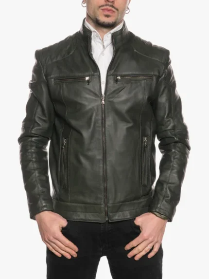 Attila Men's Green Biker Jacket