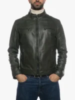 Avatar Men Biker Green Jacket