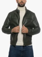 Avatar Men Biker olive Green Jacket