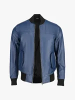 Bert Men’s Classic Fit Blue Bomber Jacket