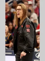 Black Bomber Stranger Things Jacket Stephanie White