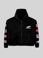 Bottega Desires Patches Hoodie Black