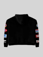 Bottega Desires Patches Zip-Up Hoodie Black