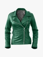 Brando Green Biker Jacket