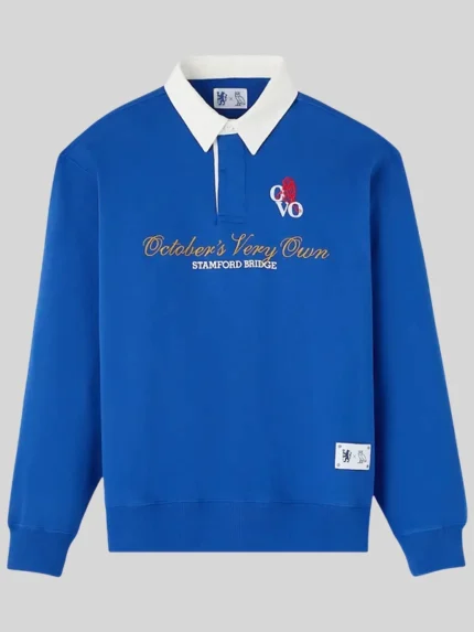 Chelsea X OVO Rugby Top Blue Shirt