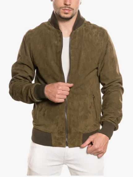 David Light Green Bomber Jacket