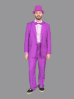 Dumb and Dumber Purple Halloween Suit