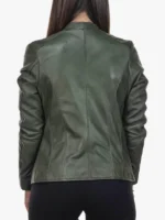 Violetta Bis Green Zipper Jacket