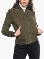 Malesia Women's Bomber Jacket in Green