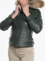 Lasmara Women's Green Zipper Jacket