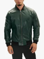 Green Bomber Stylish Jacket