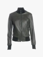 Green Dark Bomber Jacket women
