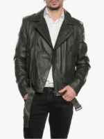 Green Three Pockets Mens Jacket