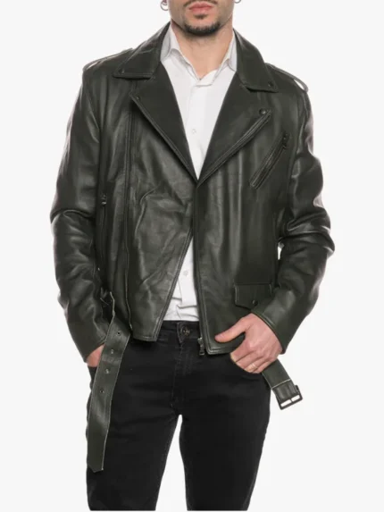 Green Three Pockets Mens Jacket