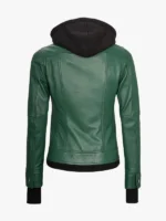Hood Green Jacket for women