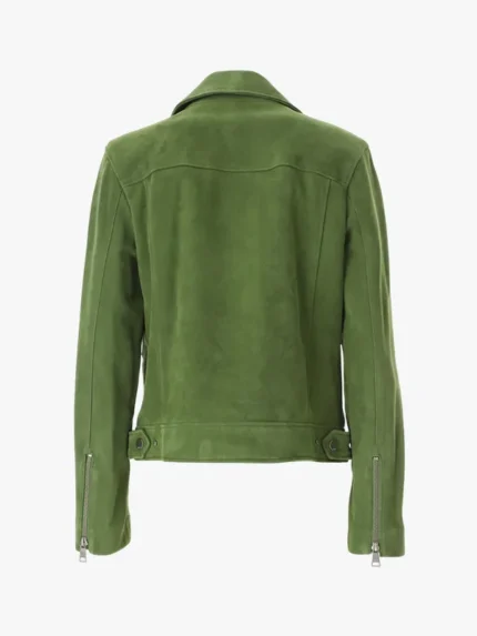 Karl Lagerfeld Zip Detailed Straight Hem Biker Jacket