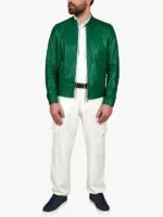 Larther Tab Green Jacket