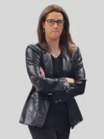 Leather Black Stephanie White Jacket