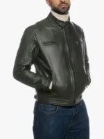 Men Biker Green Jacket - Avatar